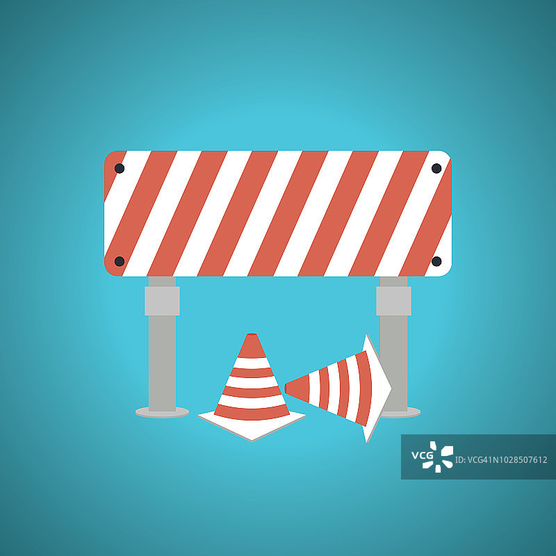 扁平化设计施工中图片素材