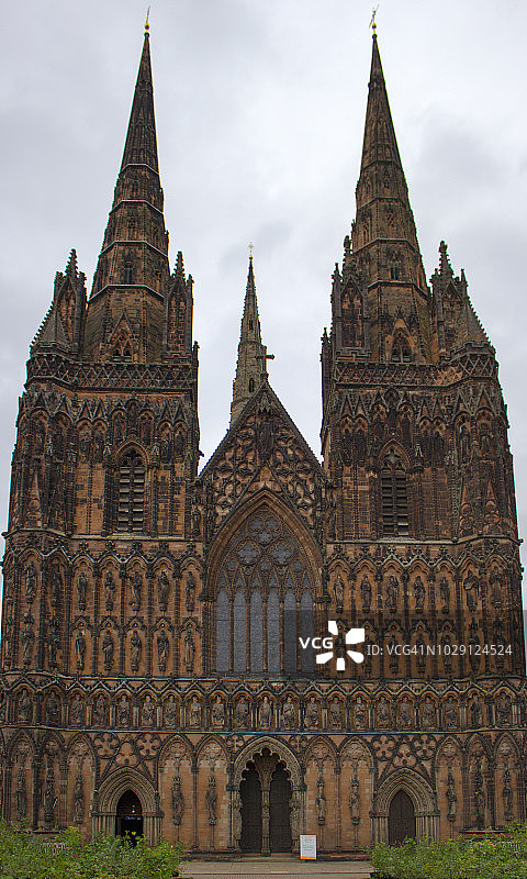 英国利奇菲尔德大教堂图片素材