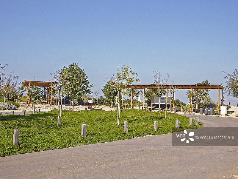 阿里尔沙龙公园，以色列图片素材