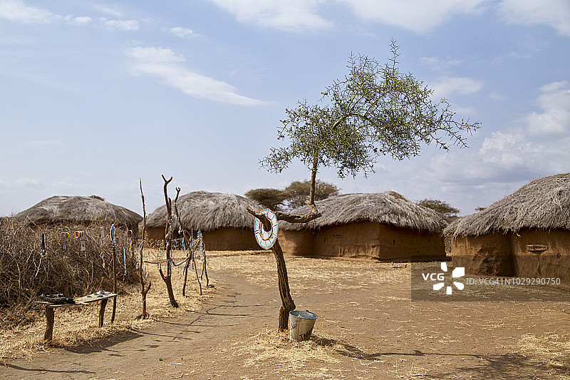 坦桑尼亚的马赛村庄图片素材
