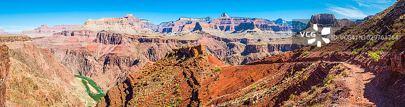 科罗拉多河大峡谷：南凯巴布步道全景图片素材