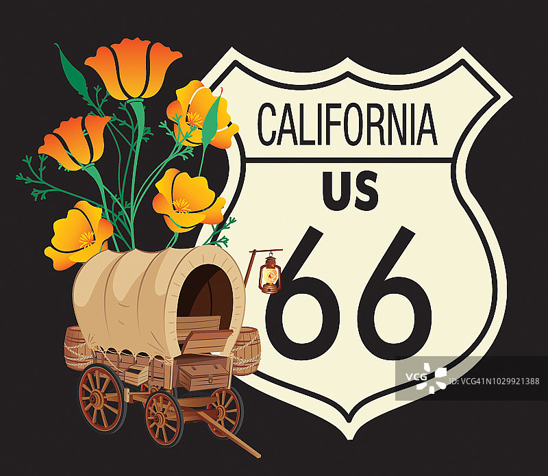 加州66号公路图片素材