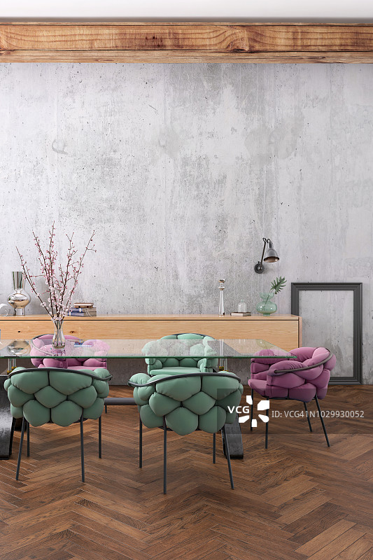 北欧风格公寓餐厅图片素材