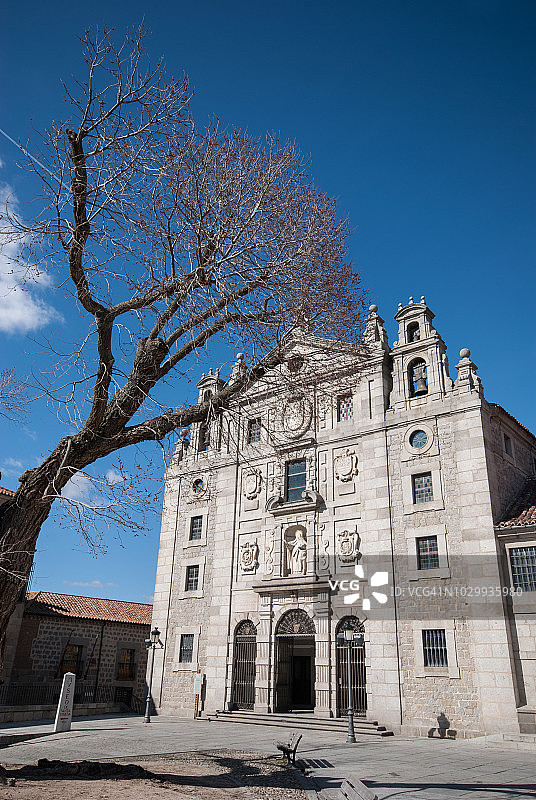 圣特雷萨教堂和修道院外 facade图片素材