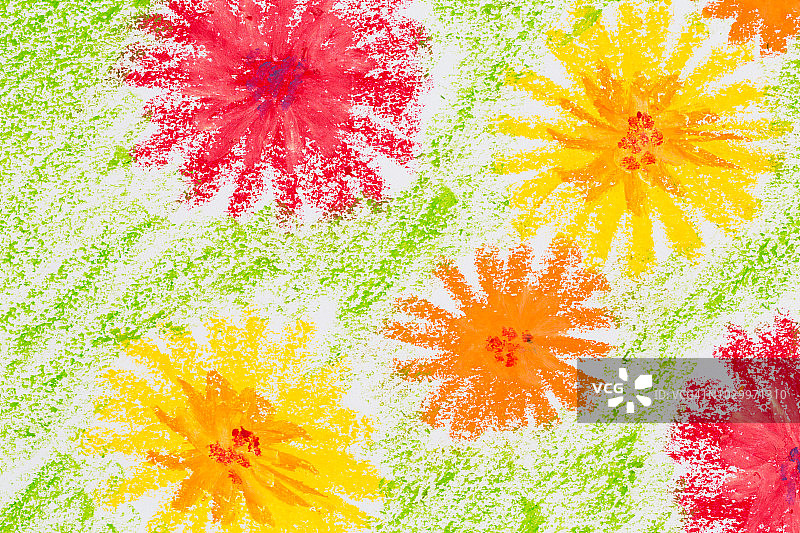 蜡笔手绘风格背景图片素材