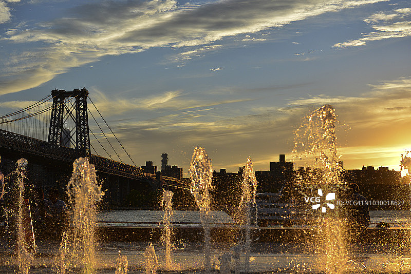 多米诺公园的日落图片素材