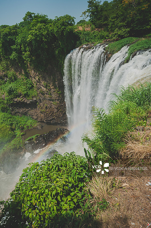 墨西哥韦拉克鲁斯州埃伊潘特拉大瀑布图片素材