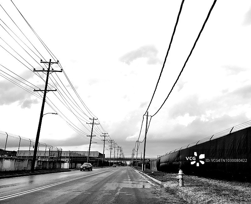 道路和交通标志图片素材