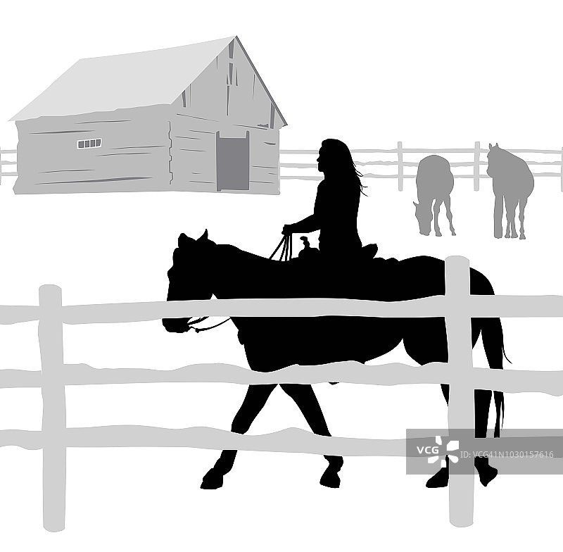 绕着田野小跑图片素材