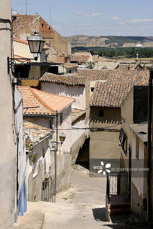 西班牙里奥哈的卡拉奥拉村图片素材