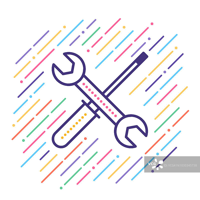 修理线条图标图片素材