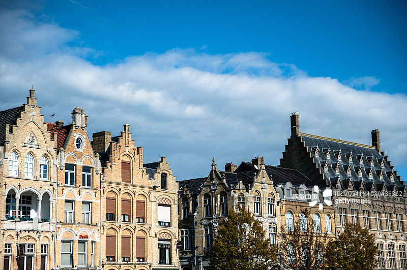 伊珀尔的建筑立面图片素材