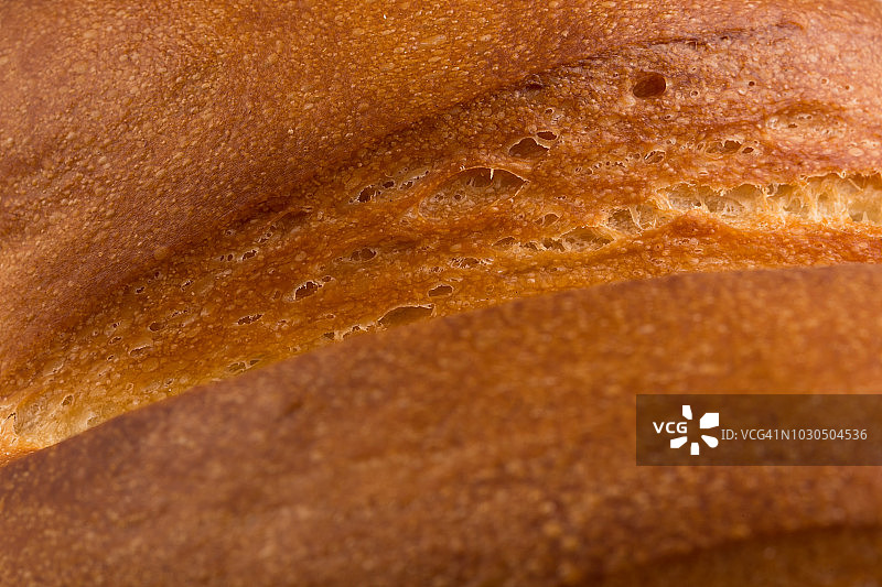 长条白面包局部特写图片素材