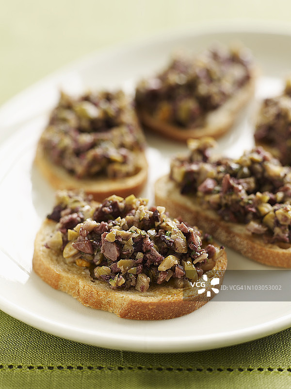 橄榄意式烤面包图片素材