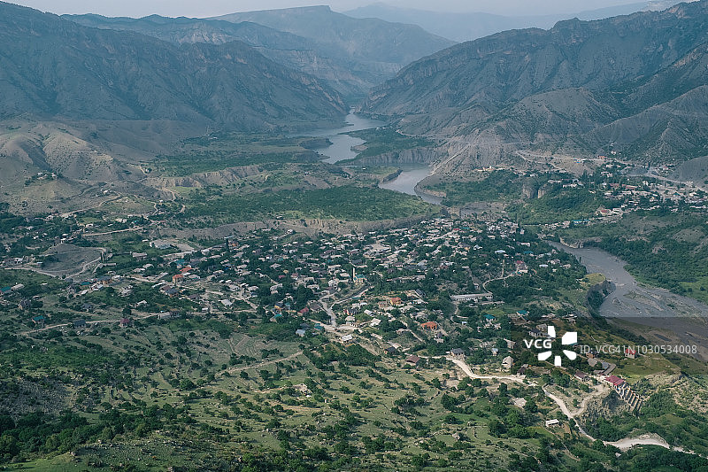 俄罗斯达吉斯坦河谷风光图片素材