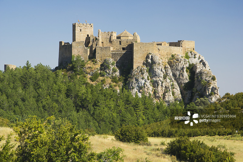 西班牙阿拉贡的洛阿雷城堡图片素材