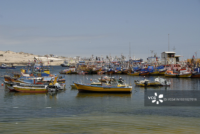 智利卡尔德拉码头图片素材