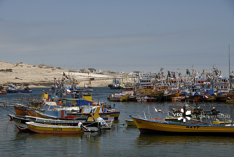 智利卡尔德拉码头图片素材