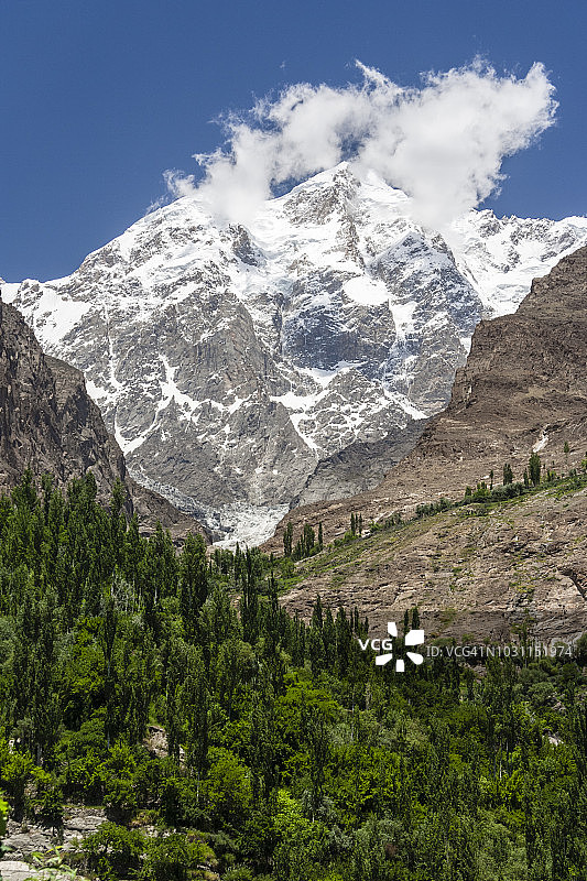 罕萨山谷图片素材