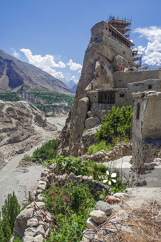 洪扎山谷的阿尔蒂特古堡图片素材