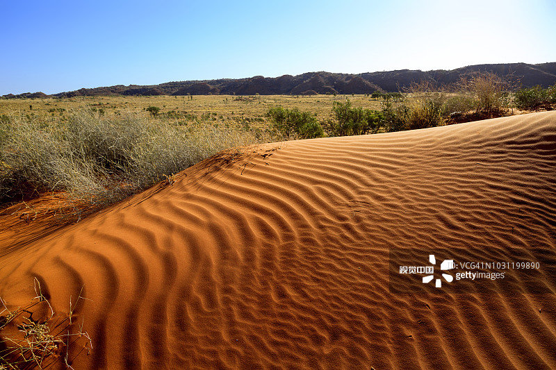 澳大利亚北领地奥拉明纳山红色沙丘图片素材