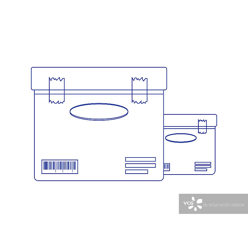 纸板包装箱图片素材