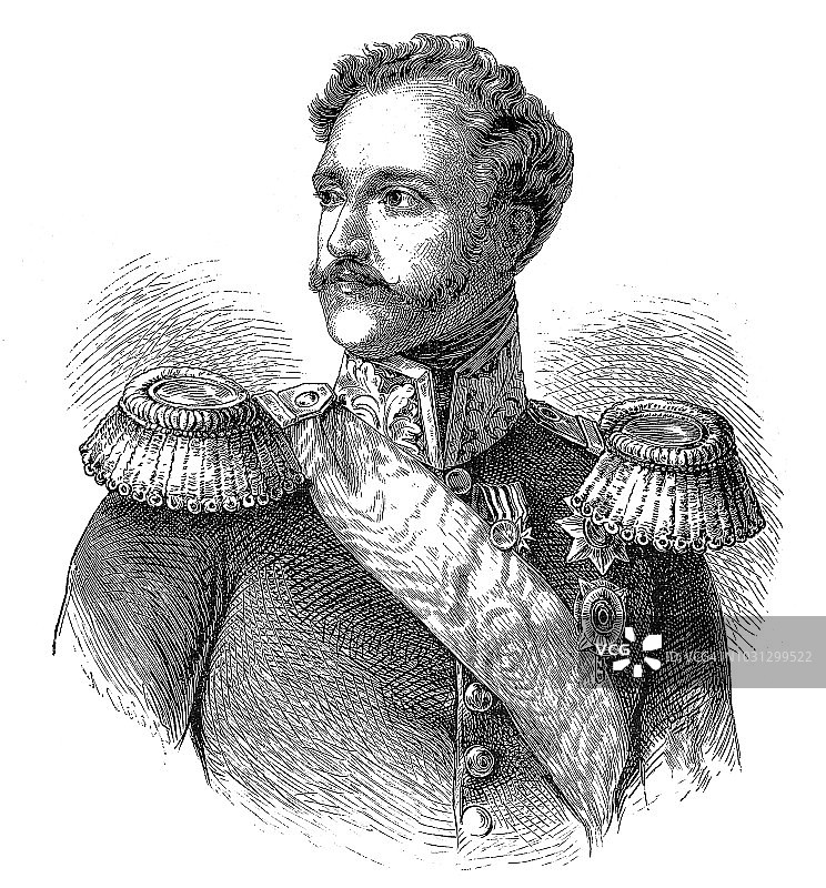 俄国皇帝尼古拉斯一世(1796-1855)图片素材