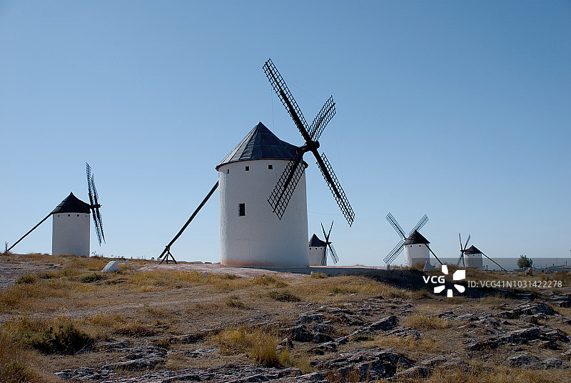 五座风车图片素材
