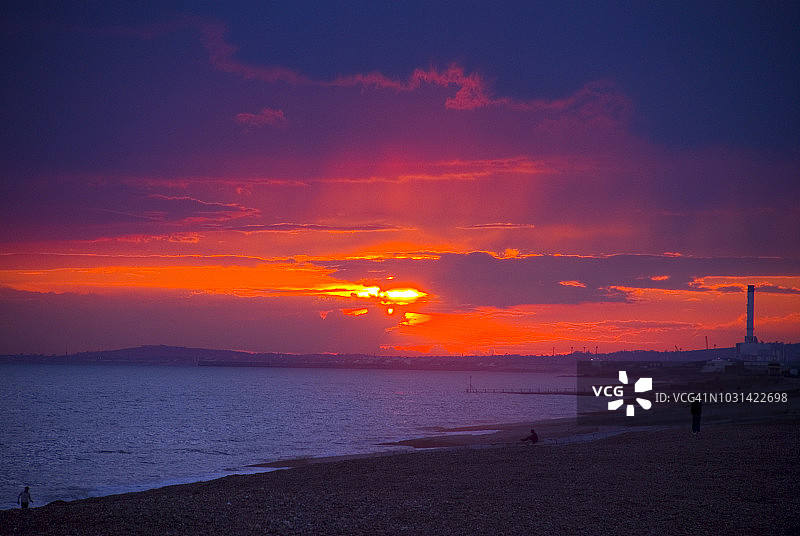 绚丽的日落图片素材
