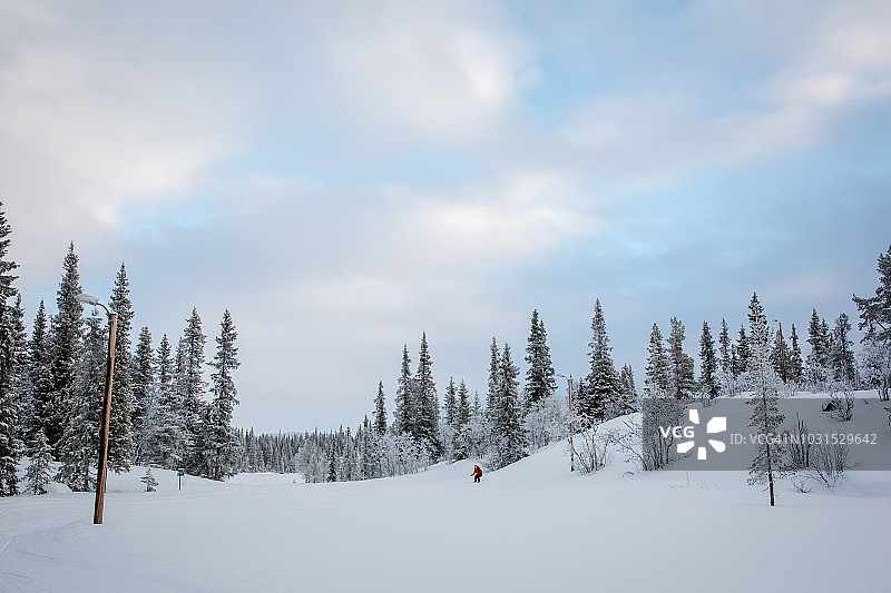 挪威越野滑雪图片素材