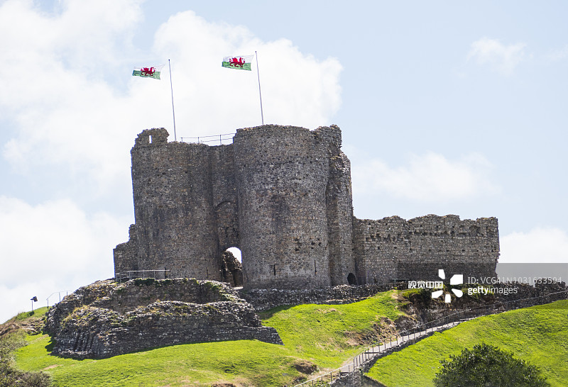 威尔士海岸的克里克厄斯城堡图片素材