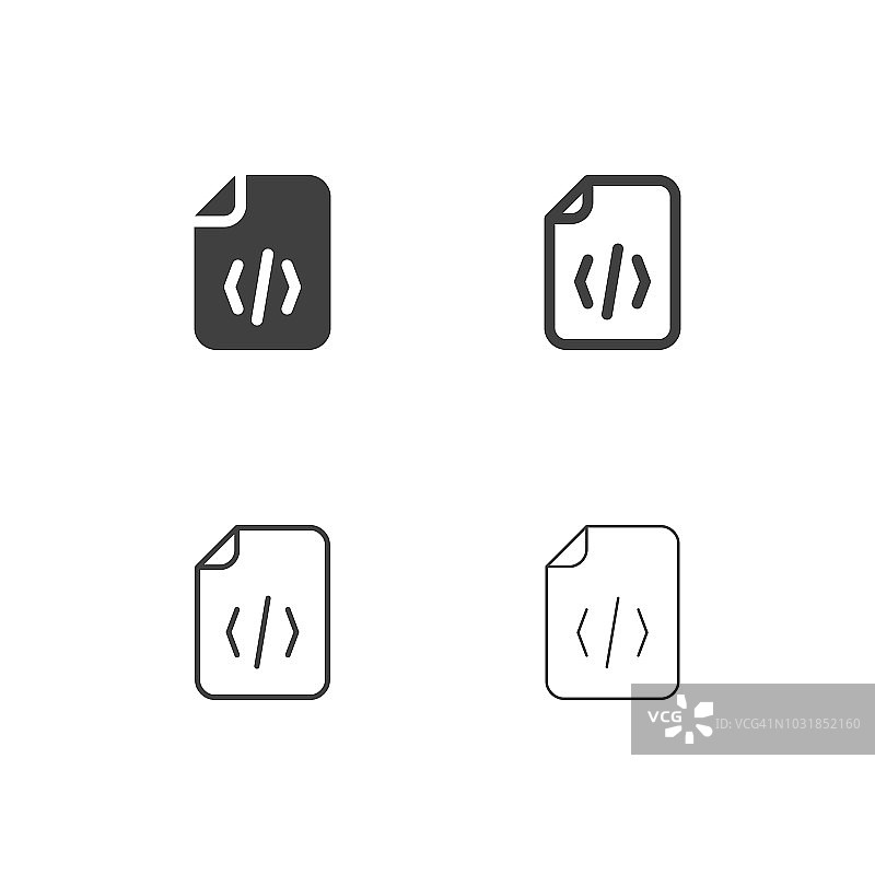 源代码文件图标-多系列图片素材