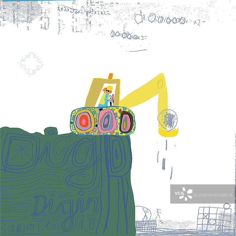 工作中挖掘机图片素材