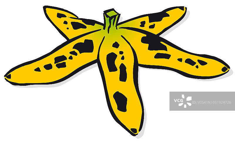 香蕉皮剪贴画图片素材