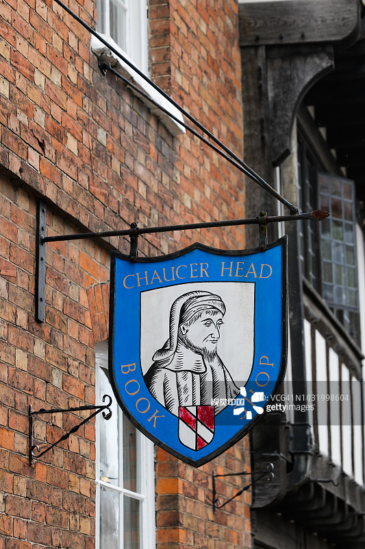 英格兰斯特拉特福的商店招牌图片素材