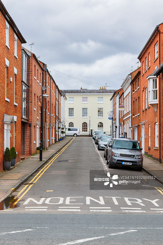英国斯特拉特福的约翰街图片素材