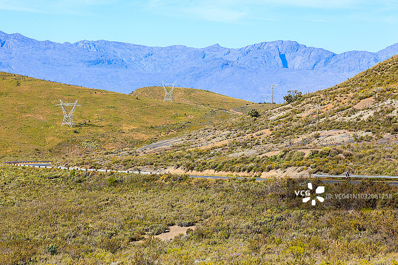 西开普省的谷神星山谷以其农场和美丽的景色而闻名。南非谷神星图片素材