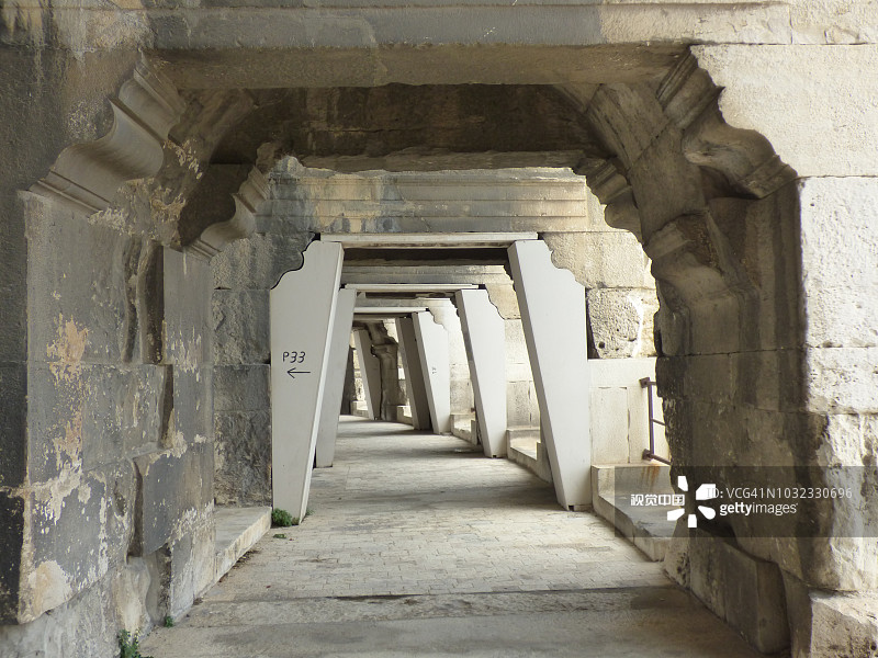 尼姆竞技场：法国尼姆的罗马圆形剧场图片素材