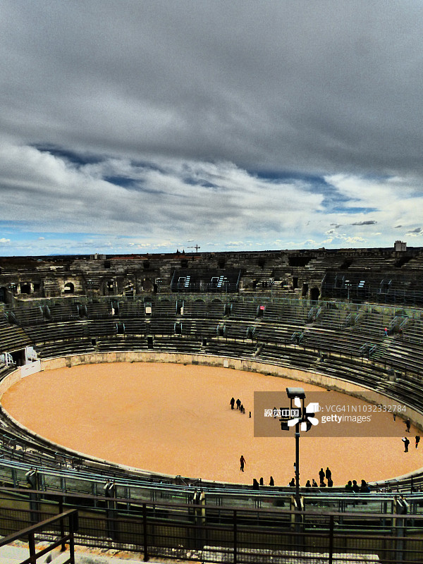 尼姆竞技场：法国尼姆的罗马圆形剧场图片素材