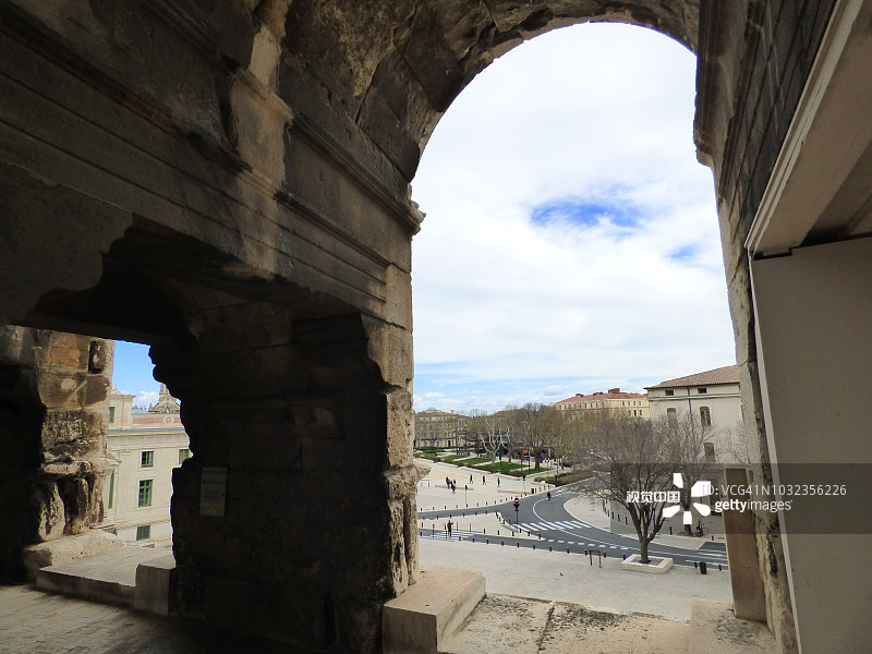 尼姆的罗马圆形剧场，法国图片素材