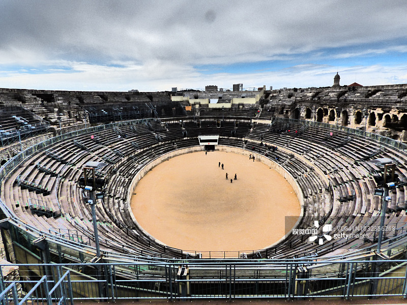 尼姆的罗马圆形剧场，法国图片素材