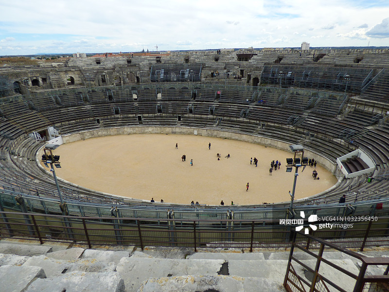 尼姆的罗马圆形剧场，法国图片素材