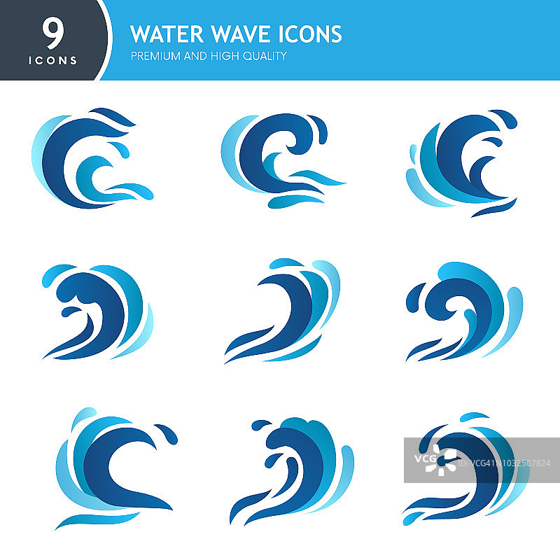 水波纹图标矢量素材图片素材