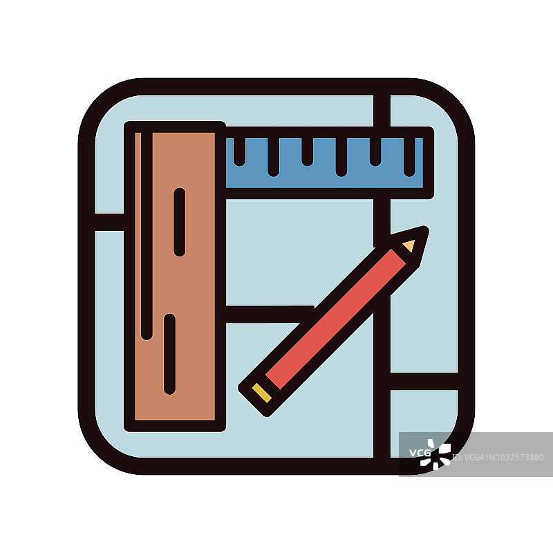 家居改进DIY细线图标图片素材