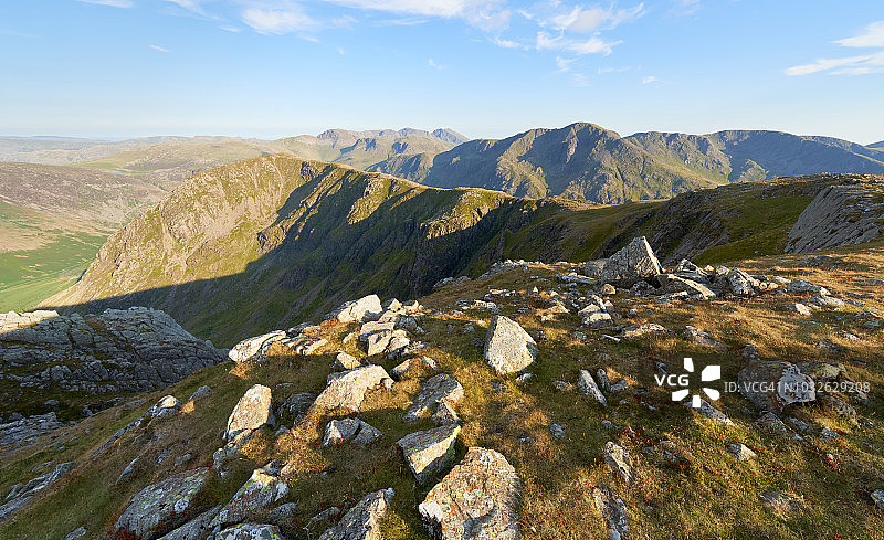 巴特米尔上方的High Crag和Pillar景观图片素材