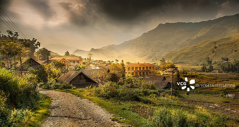 越南的乡村景色图片素材