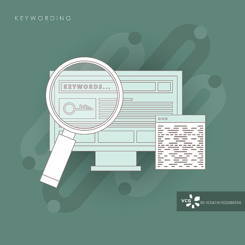 关键词研究线性图标，SEO与开发图片素材