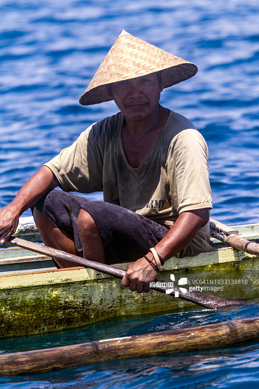 菲律宾棉兰老岛渔民图片素材