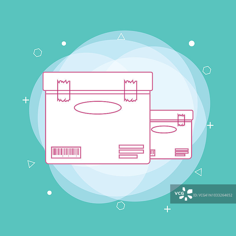纸板包装箱图片素材