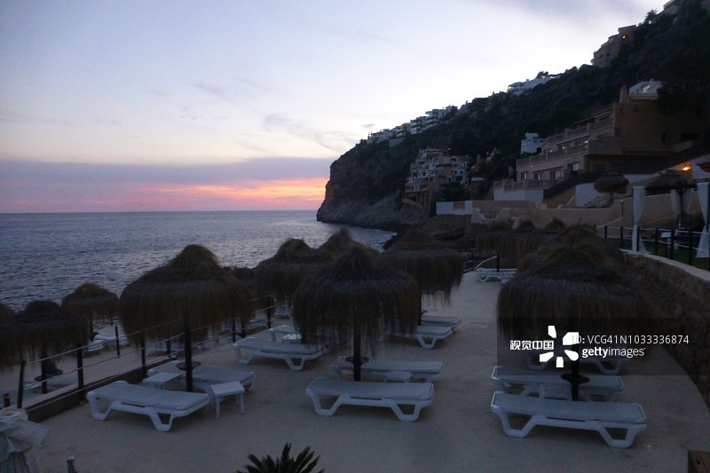 安德拉奇港：马略卡岛的沿海村庄，西班牙巴利阿里群岛图片素材